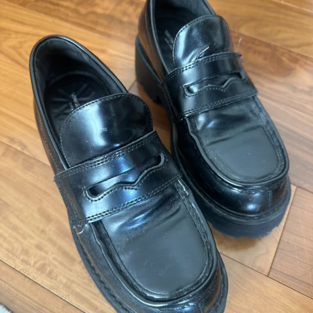 Vagabond Shoemakers Black Chunky Platform Loafers Size [35]